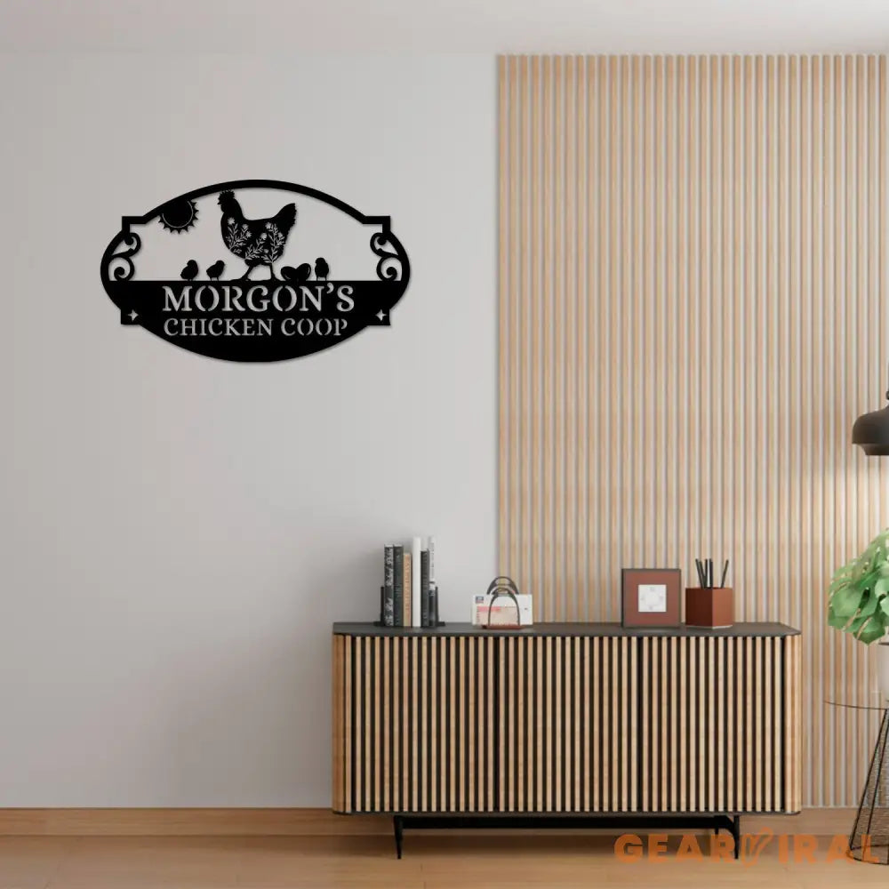 Metal Farm Sign Personalized Farm Metal Sign Rooster Metal Sign Chicken Coop Sign Farmhouse Decor Family Name Last Name