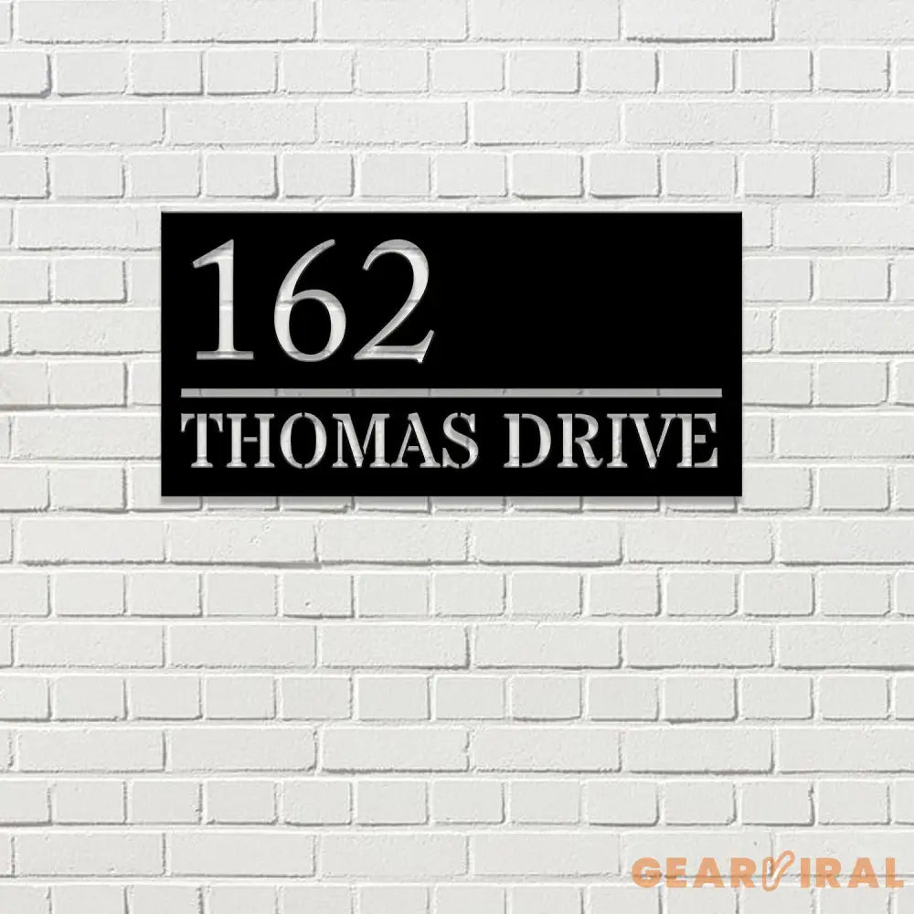 Metal House Number Sign Outdoor Address Number Sign Front Porch Address Plaque Personalized Metal Art Housewarming Gift