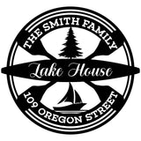 Metal Lake House Sign, Lake Sign, Lakehouse Sign, Beachhouse Sign, Address Sign, River House Sign, Custom Lake Sign, Lake House Decor