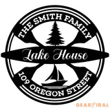 Metal Lake House Sign Lake Sign Lakehouse Sign Beachhouse Sign Address Sign River House Sign Custom Lake Sign Lake