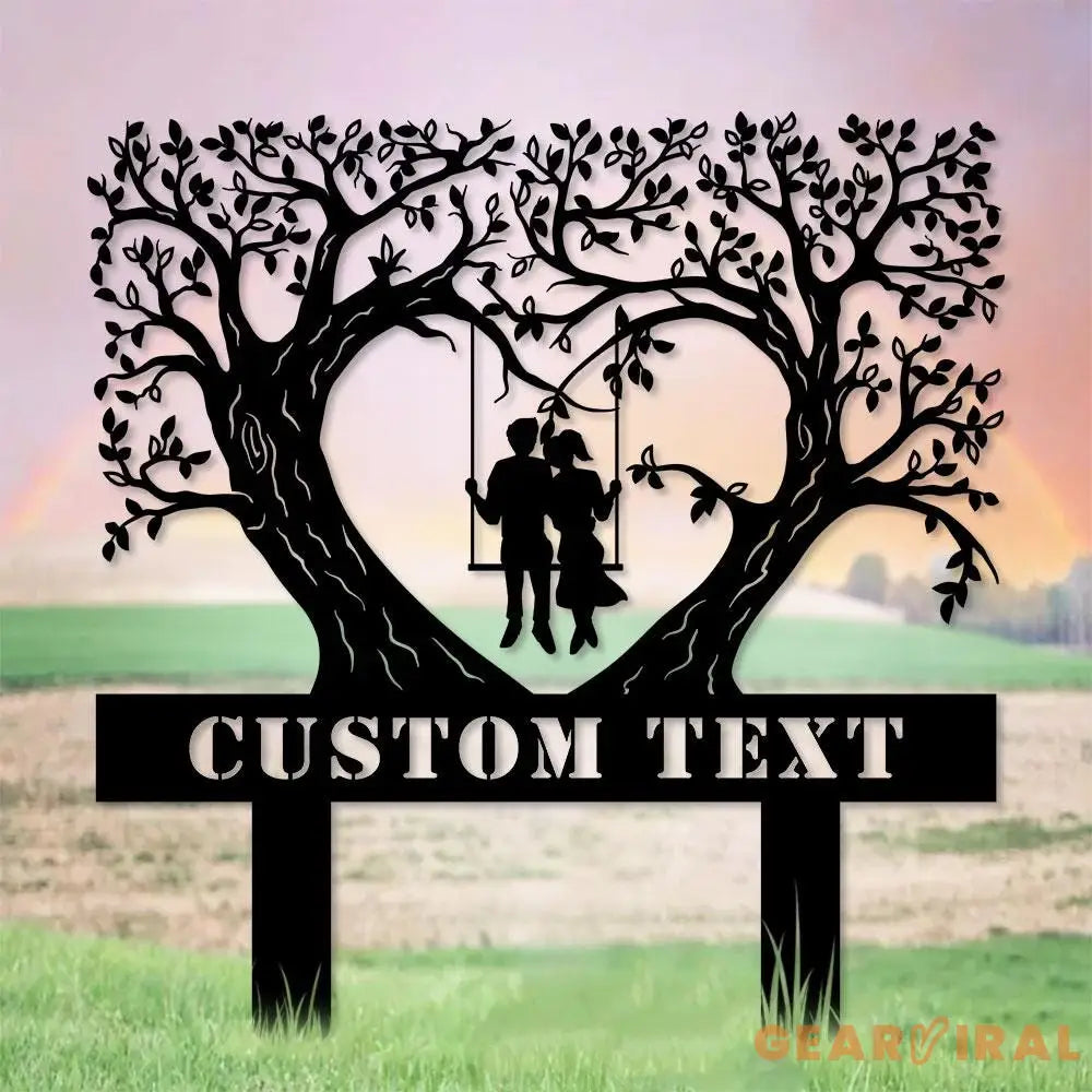 Metal Sign Bride and Groom Name Sign Personalized Name LED Lights Wedding Sign Outdoor Door Monogram Wedding Metal sign