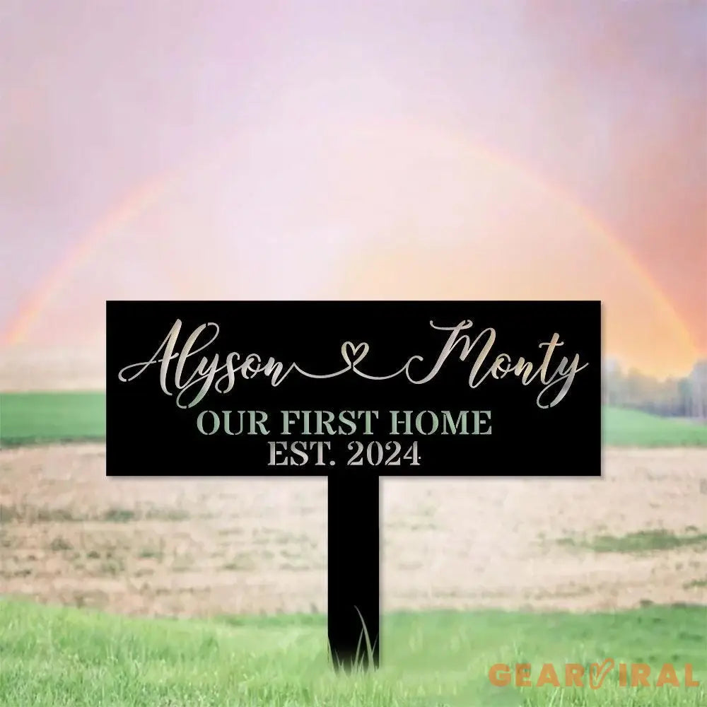 Metal Sign Bride and Groom Name Sign Personalized Name LED Lights Wedding Sign Outdoor Door Monogram Wedding Metal sign