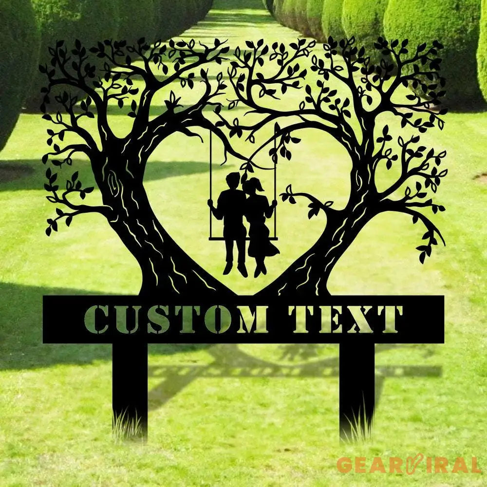 Metal Sign Bride and Groom Name Sign Personalized Name LED Lights Wedding Sign Outdoor Door Monogram Wedding Metal sign