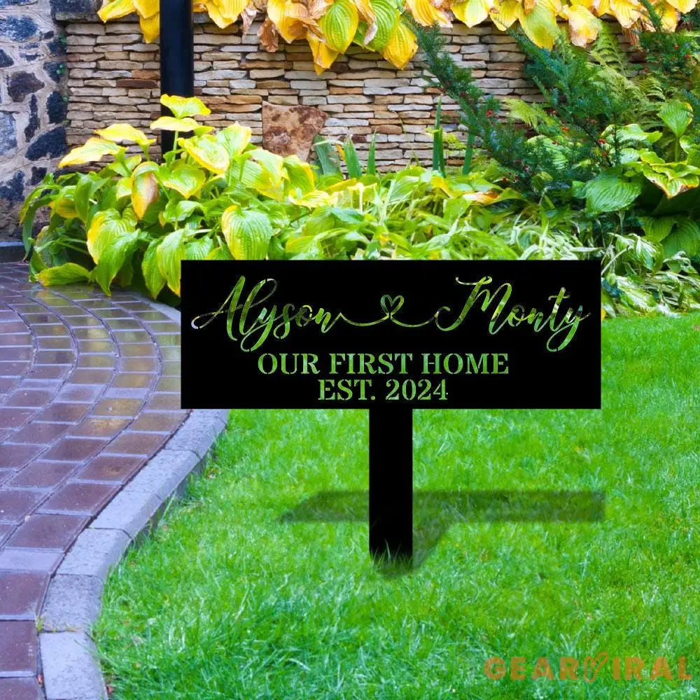 Metal Sign Bride and Groom Name Sign Personalized Name LED Lights Wedding Sign Outdoor Door Monogram Wedding Metal sign