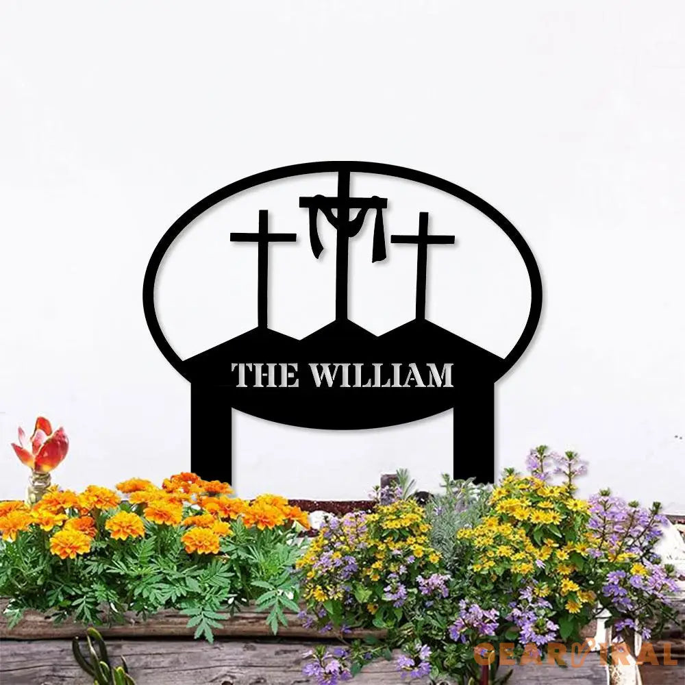 Metal Sign Christmas Nativity Yard Stake Personalized Family Name Yard Sign Garden Decor,Gift for Garden Lovers Gift