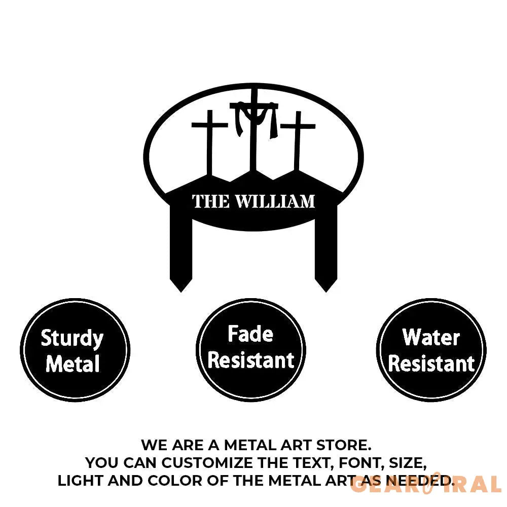 Metal Sign Christmas Nativity Yard Stake Personalized Family Name Yard Sign Garden Decor,Gift for Garden Lovers Gift