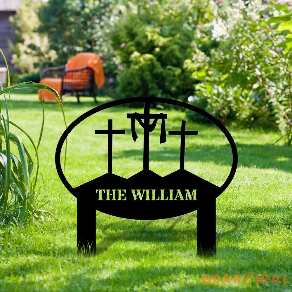 Metal Sign Christmas Nativity Yard Stake Personalized Family Name Yard Sign Garden Decor,Gift for Garden Lovers Gift