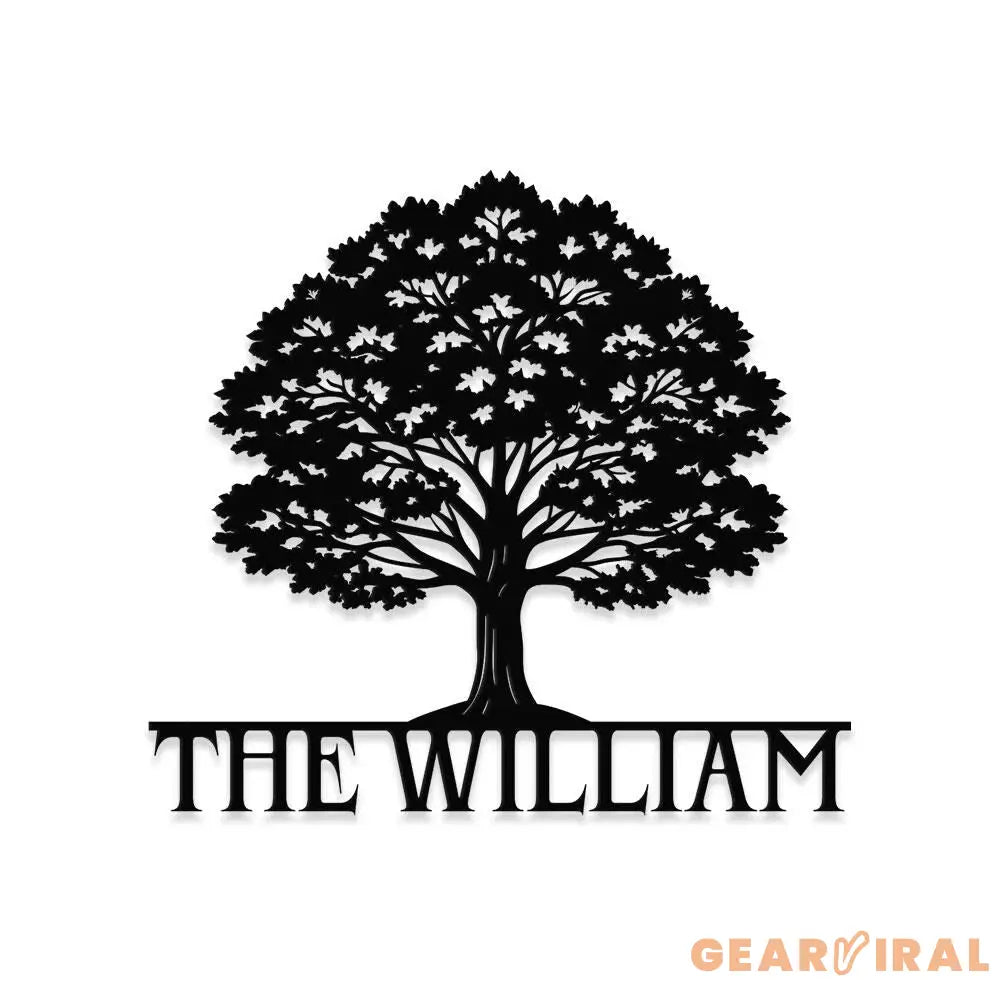 Metal Sign Family Name Life Tree Name Sign Personalized Split Letter Last Name Halloween Sign Outdoor Door Monogram