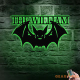 Metal Sign Halloween Bat Decorative Name Sign Personalized Split Letter Last Name Halloween Sign Outdoor Door Monogram
