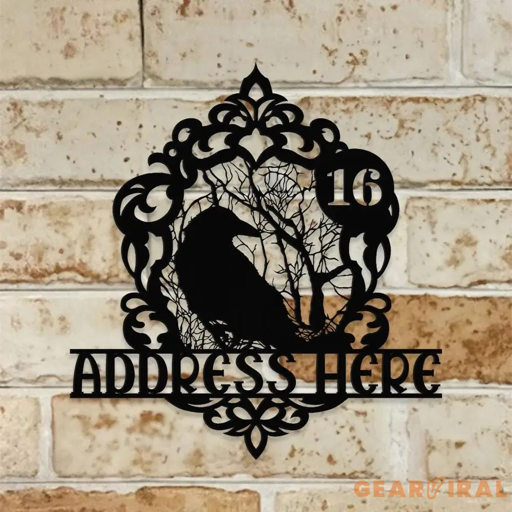 Metal Sign Halloween Mirror Name Sign Personalized Name LED Lights Halloween Sign Outdoor Door Monogram Halloween Metal