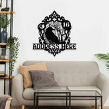 Metal Sign Halloween Mirror Name Sign, Personalized Name LED Lights, Halloween Sign, Outdoor Door Monogram, Halloween Metal sign
