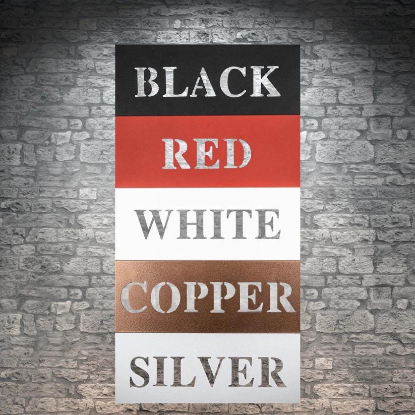 Metal Sign Halloween Vibe Decorative Name Sign, Personalized Split Letter Last Name, Halloween Sign, Outdoor Door Monogram