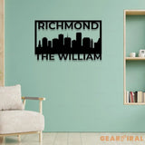 Metal Sign Mine Place Name Sign Personalized Led Sign Last Name Halloween Sign Outdoor Door Monogram - Gift for Him