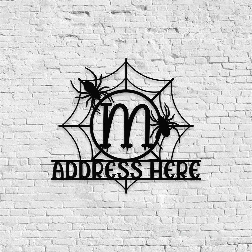 Metal Sign Monograms Halloween Name Sign, Personalized Name LED Lights, Halloween Sign, Outdoor Door Monogram, Halloween Metal sign
