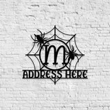 Metal Sign Monograms Halloween Name Sign, Personalized Name LED Lights, Halloween Sign, Outdoor Door Monogram, Halloween Metal sign