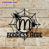 Metal Sign Monograms Halloween Name Sign, Personalized Name LED Lights, Halloween Sign, Outdoor Door Monogram, Halloween Metal sign
