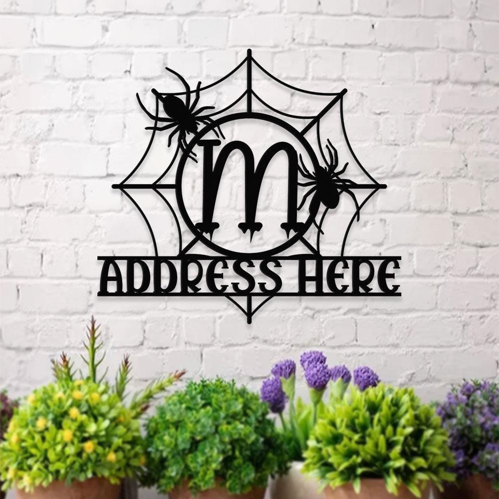 Metal Sign Monograms Halloween Name Sign, Personalized Name LED Lights, Halloween Sign, Outdoor Door Monogram, Halloween Metal sign