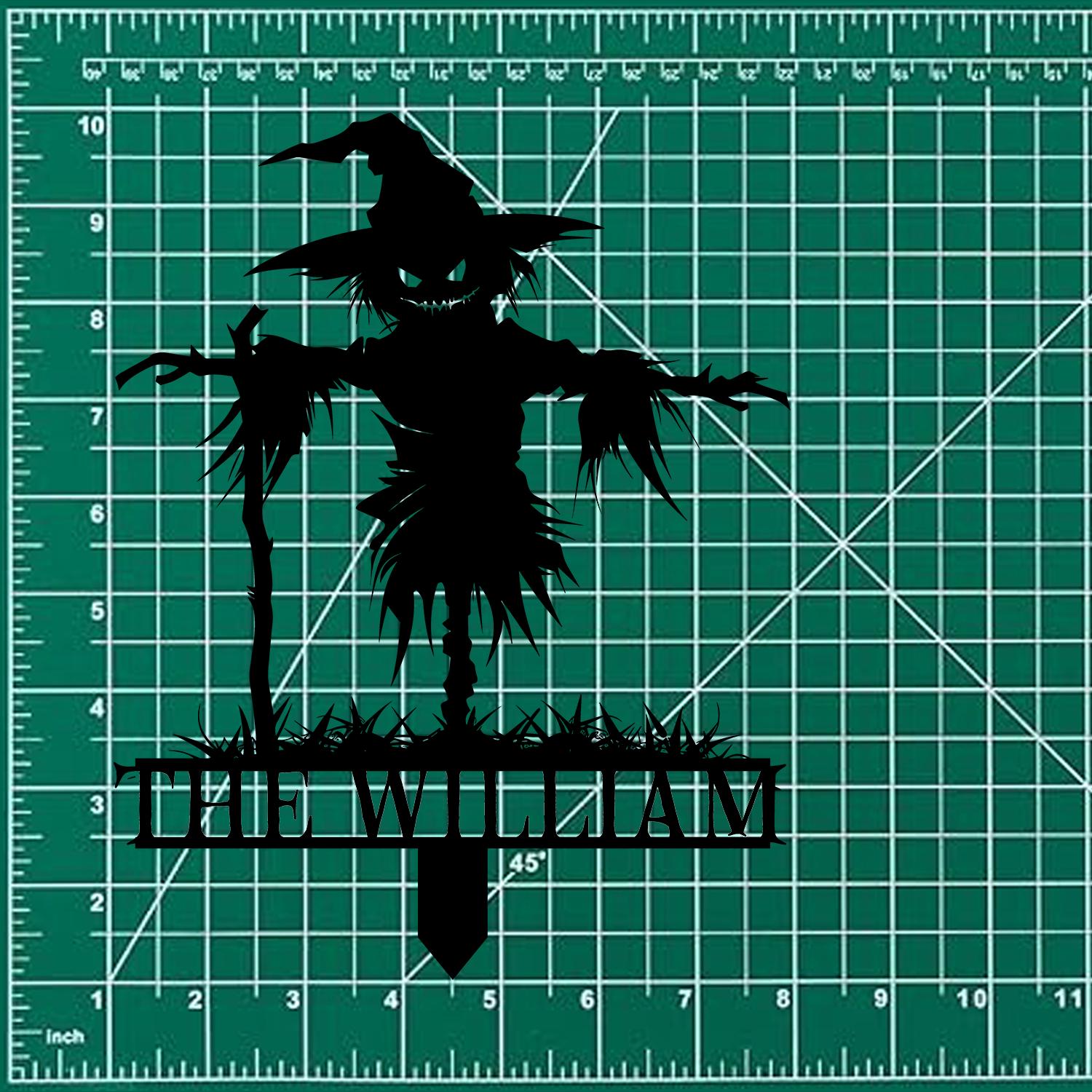 Metal Sign No Feathers Halloween, Custom Name Metal Stake,Personalized Family Yard Sign, Outdoor Door Garden Decor, Gift for Garden Lovers