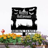 Metal Sign Zombie Hand Halloween Custom Name Metal Stake,Personalized Family Yard Sign Outdoor Door Garden Decor Gift