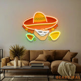 Mexico Logo Food Male Artwork Led Neon Sign Light