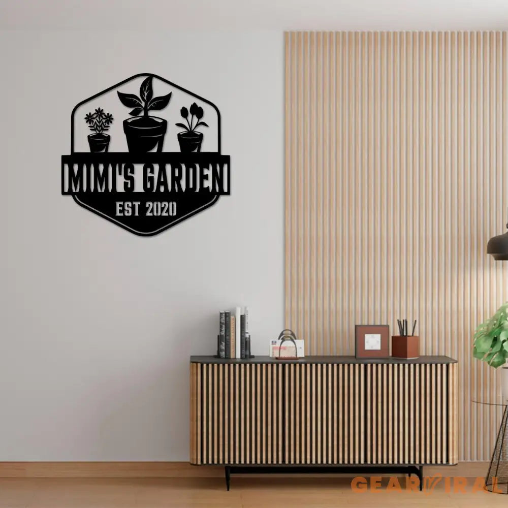 Mimi’s Garden Sign Nana Garden Stake Metal Garden Tools Outdoor Garden Decor Grandma Mom Mother’s Day Gift Gardener