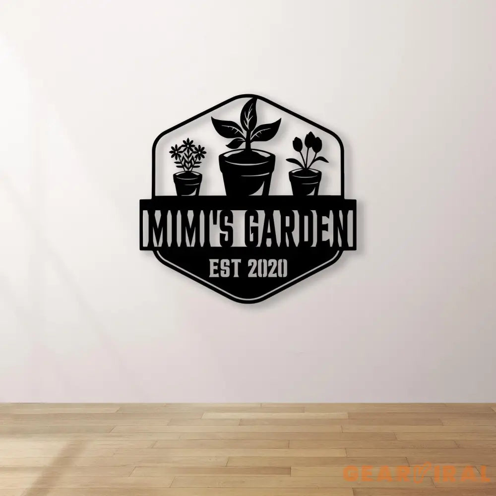 Mimi’s Garden Sign Nana Garden Stake Metal Garden Tools Outdoor Garden Decor Grandma Mom Mother’s Day Gift Gardener