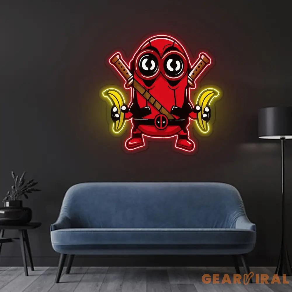 MiniBanana Neon Sign x Acrylic Artwork