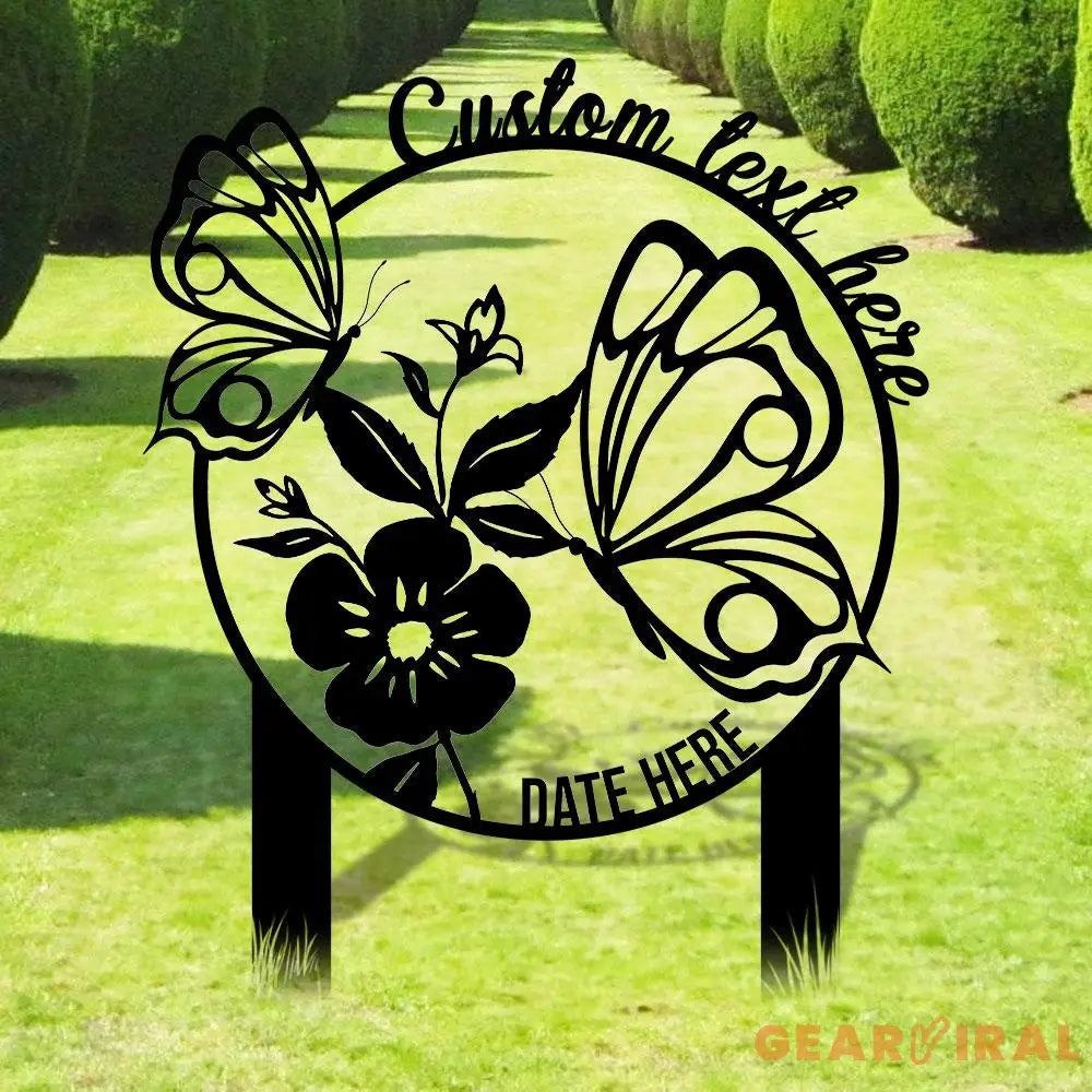 Mom Grandma Garden Sign Metal Stake Personalized Name Yard Sign Outdoor Door Garden Decor Metal Sign Garden Lovers