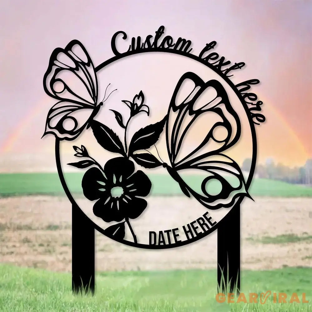 Mom Grandma Garden Sign Metal Stake Personalized Name Yard Sign Outdoor Door Garden Decor Metal Sign Garden Lovers