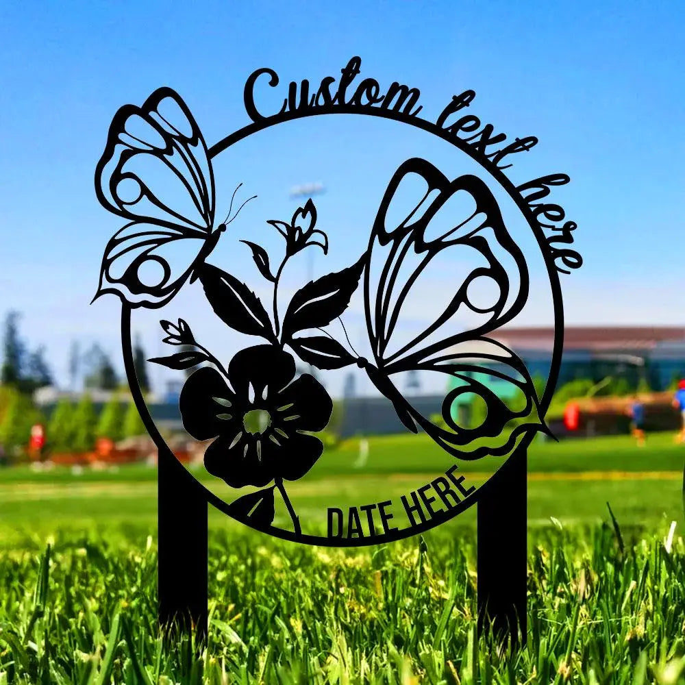 Mom Grandma Garden Sign Metal Stake Personalized Name Yard Sign Outdoor Door Garden Decor Metal Sign Garden Lovers