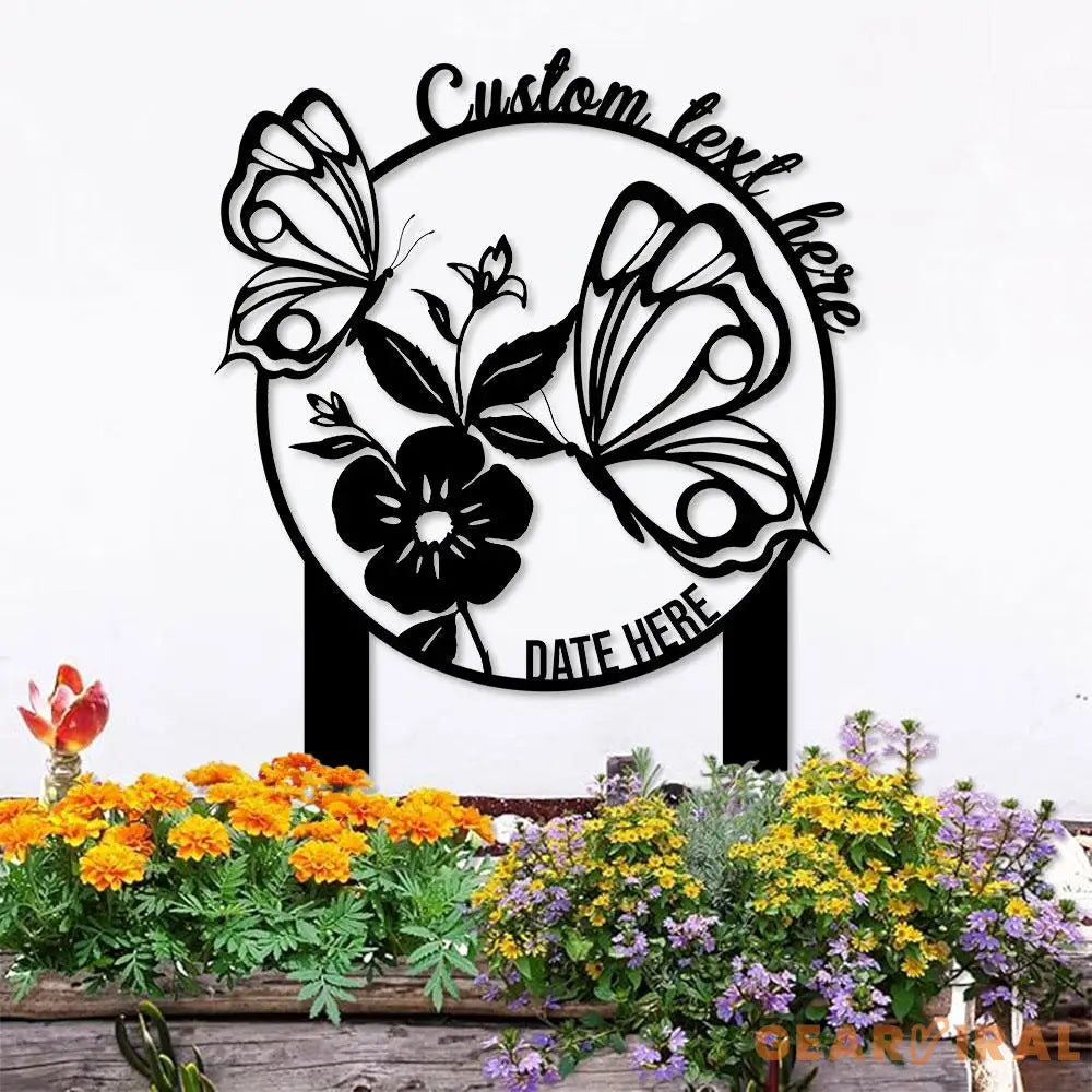 Mom Grandma Garden Sign Metal Stake Personalized Name Yard Sign Outdoor Door Garden Decor Metal Sign Garden Lovers