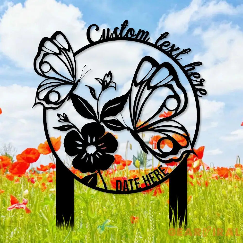 Mom Grandma Garden Sign Metal Stake Personalized Name Yard Sign Outdoor Door Garden Decor Metal Sign Garden Lovers