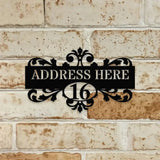 Monogram Address Name Metal Sign Addess Number Sign Personalized Split Letter Last Name Halloween Sign,Outdoor Door