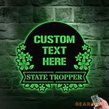 Monograms Address Number Family Name Metal Sign with LED Lights Family Name Metal Sign Family Wall Decor Personalized