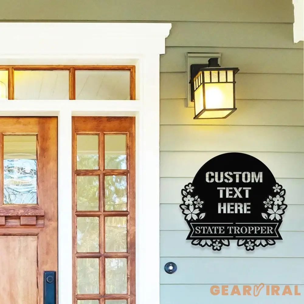 Monograms Address Number Family Name Metal Sign with LED Lights Family Name Metal Sign Family Wall Decor Personalized