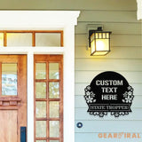 Monograms Address Number Family Name Metal Sign with LED Lights Family Name Metal Sign Family Wall Decor Personalized