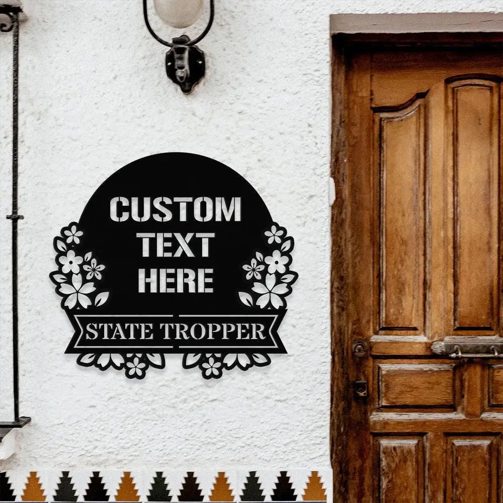 Monograms Address Number Family Name Metal Sign with LED Lights Family Name Metal Sign Family Wall Decor Personalized