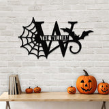 Monograms Halloween Name Sign, Personalized Name LED Lights, Halloween Sign, Outdoor Door Monogram, Halloween Metal sign