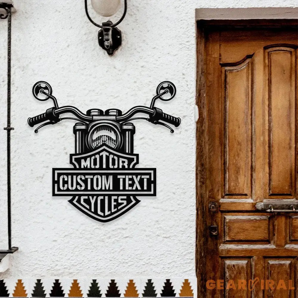 Motorcycle Lovers Metal Sign Personalized Family Name Led Metal Sign Outdoor Door Decor Motorcycle Wall Art Motorcycle
