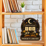 Mushroom Books Read Tracker, Books Read This Year, Bookish Decor, Custom Name Bookshelf Counter, Reader Gift, Birthday Gift for Book Lover