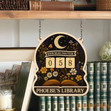 Mushroom Books Read Tracker, Books Read This Year, Bookish Decor, Custom Name Bookshelf Counter, Reader Gift, Birthday Gift for Book Lover