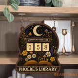 Mushroom Books Read Tracker, Books Read This Year, Bookish Decor, Custom Name Bookshelf Counter, Reader Gift, Birthday Gift for Book Lover