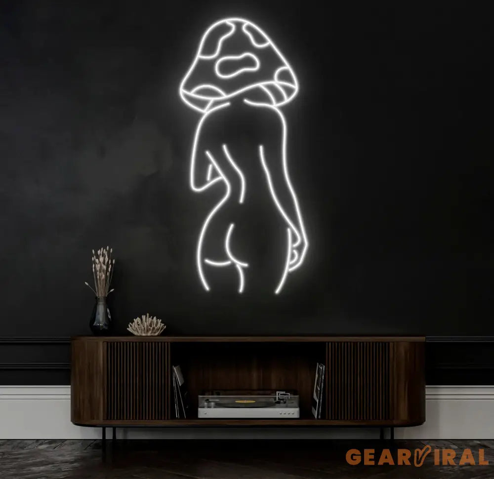 Mushroom Lady Led Neon Sign Girl Body Neon Sign Bar Neon Sign for Man Cave Decor Bedroom Wall Decor Party Art