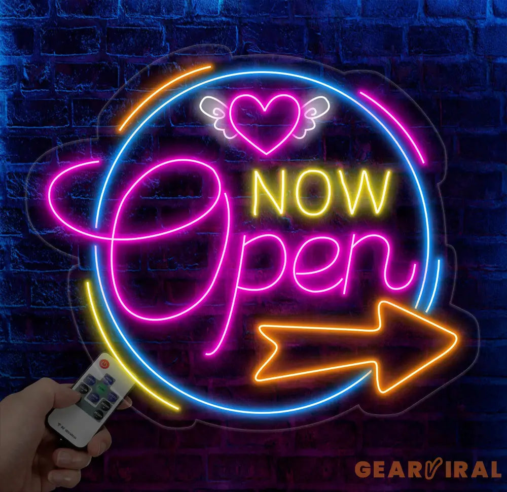 Neon OPEN Sign For Business Sign Open Neon Sign Neon Open Lights for Bar Salon Store Hotel Wall Decor Neon Light Sign
