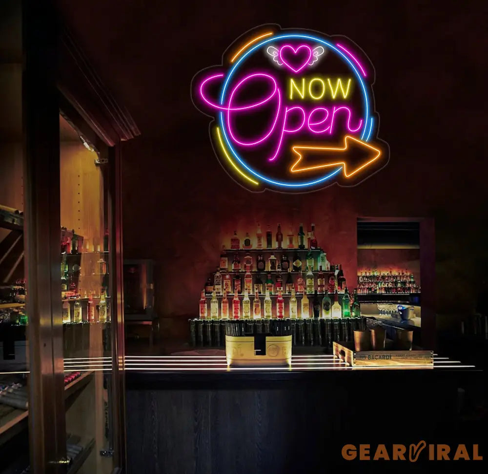 Neon OPEN Sign For Business Sign Open Neon Sign Neon Open Lights for Bar Salon Store Hotel Wall Decor Neon Light Sign
