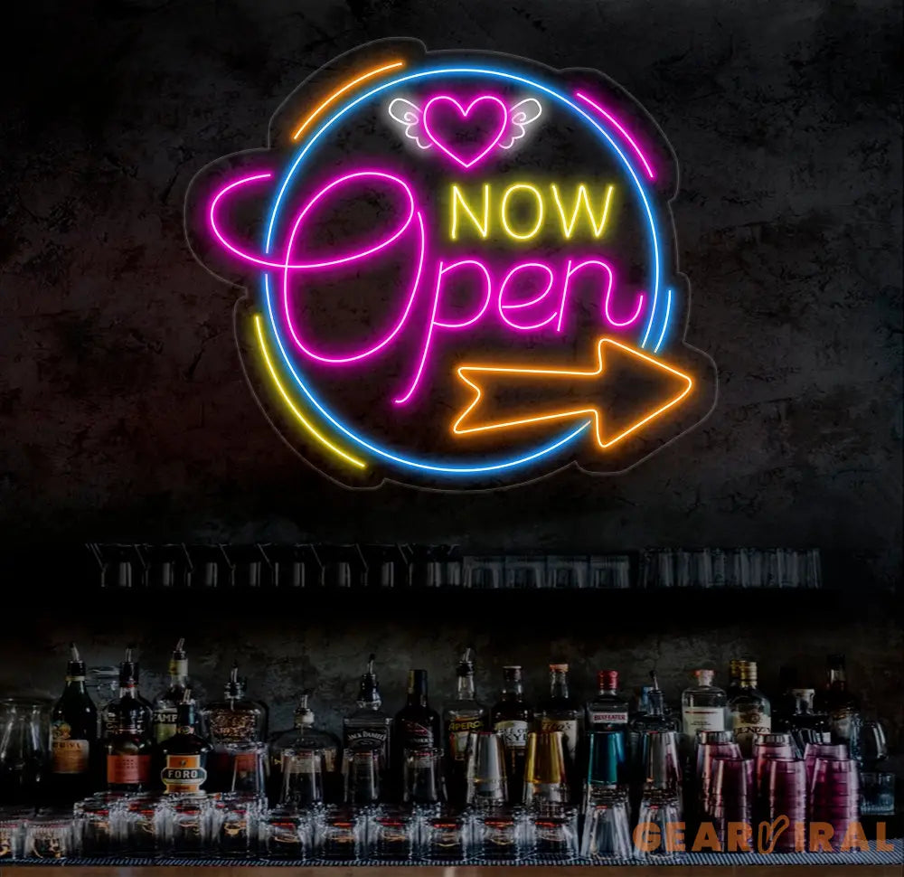 Neon OPEN Sign For Business Sign Open Neon Sign Neon Open Lights for Bar Salon Store Hotel Wall Decor Neon Light Sign