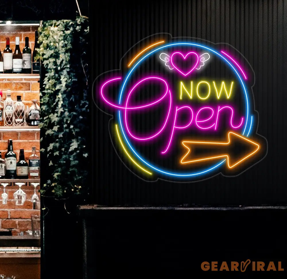 Neon OPEN Sign For Business Sign Open Neon Sign Neon Open Lights for Bar Salon Store Hotel Wall Decor Neon Light Sign