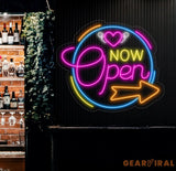 Neon OPEN Sign For Business Sign Open Neon Sign Neon Open Lights for Bar Salon Store Hotel Wall Decor Neon Light Sign