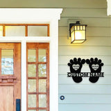 Newborn Prints Monograms Name Metal Sign Personalized Room Name Led Sign Outdoor Door Decor Address Wall Art Newborn