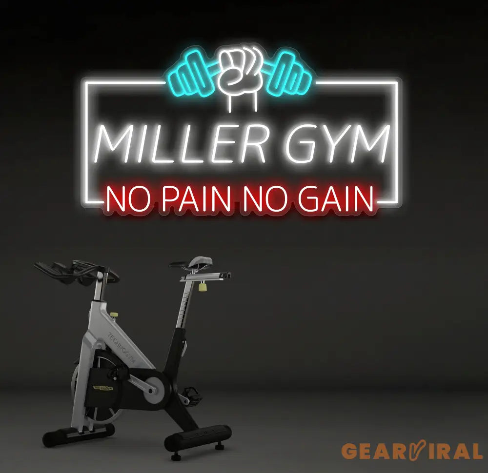 No Pain No Gain Neon Sign Handmade Neon Sign Home Gym Decor Gift for Gym Lover Gifts For Him Fitness Decor Workout Room